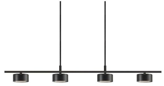 Nordlux Clyde lampada sospesa 4x5 W nero 2512783003