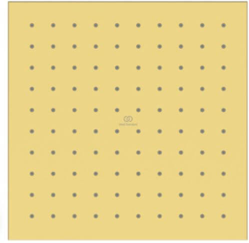 Ideal Standard Idealrain soffione doccia 25x25 cm quadrata oro A8555A2