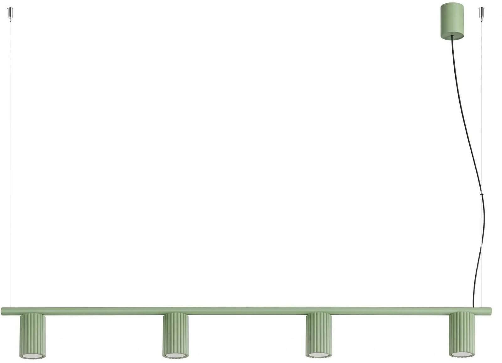Sollux Lighting Karbon lampada sospesa 4x10 W verde SL.2722