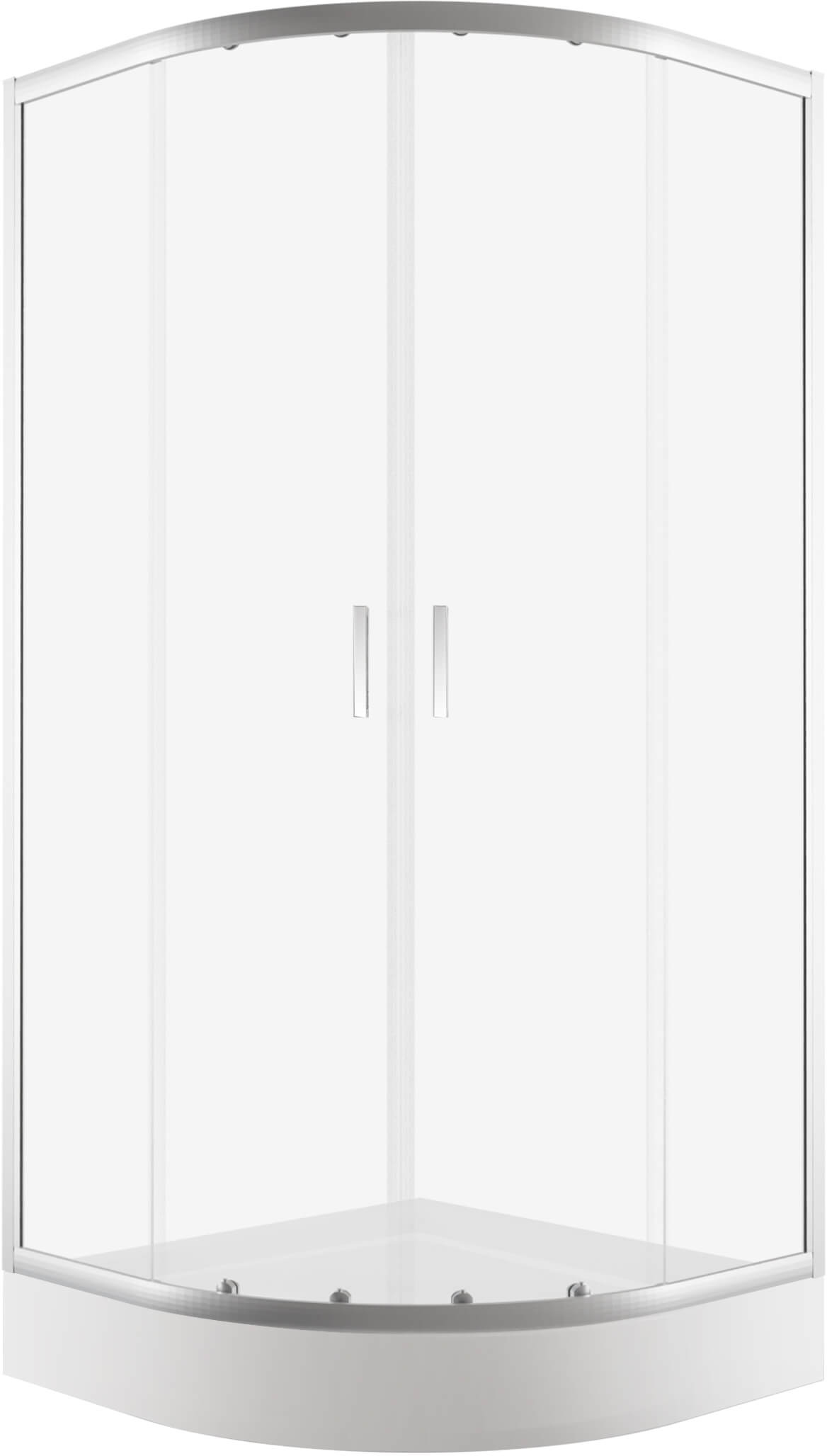 New Trendy Suvia box doccia 90x90 cm semicircolare cromo lucida/vetro trasparente K-5112