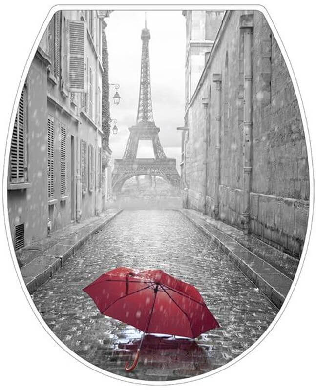 BISK Paris copriwater a discesa lenta bianco 05797