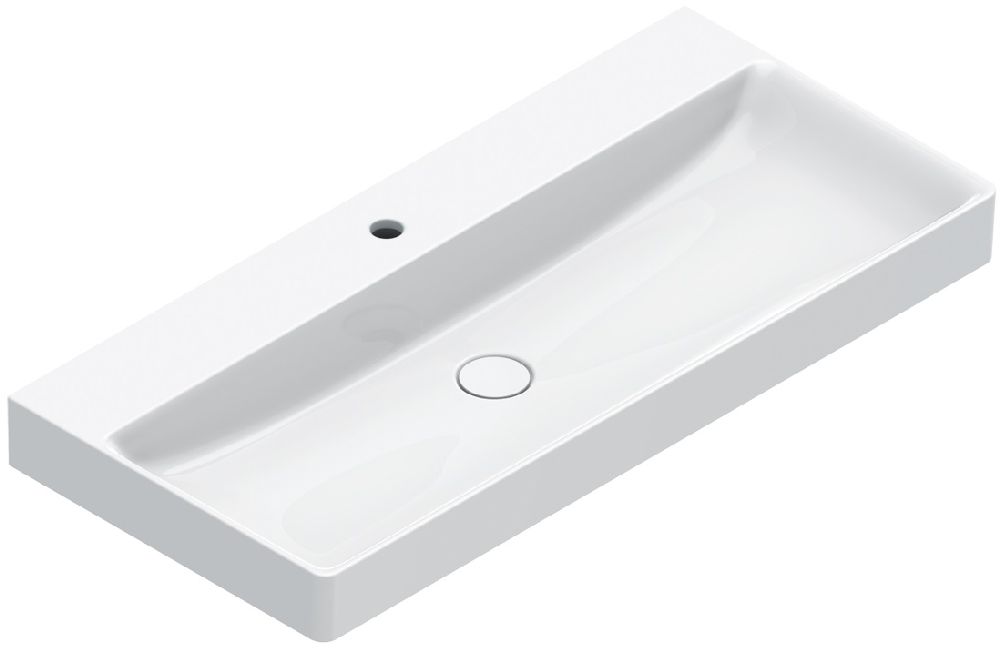 Catalano Elice lavabo 100x47 cm rettangolare a parete bianco lucida 0421001001