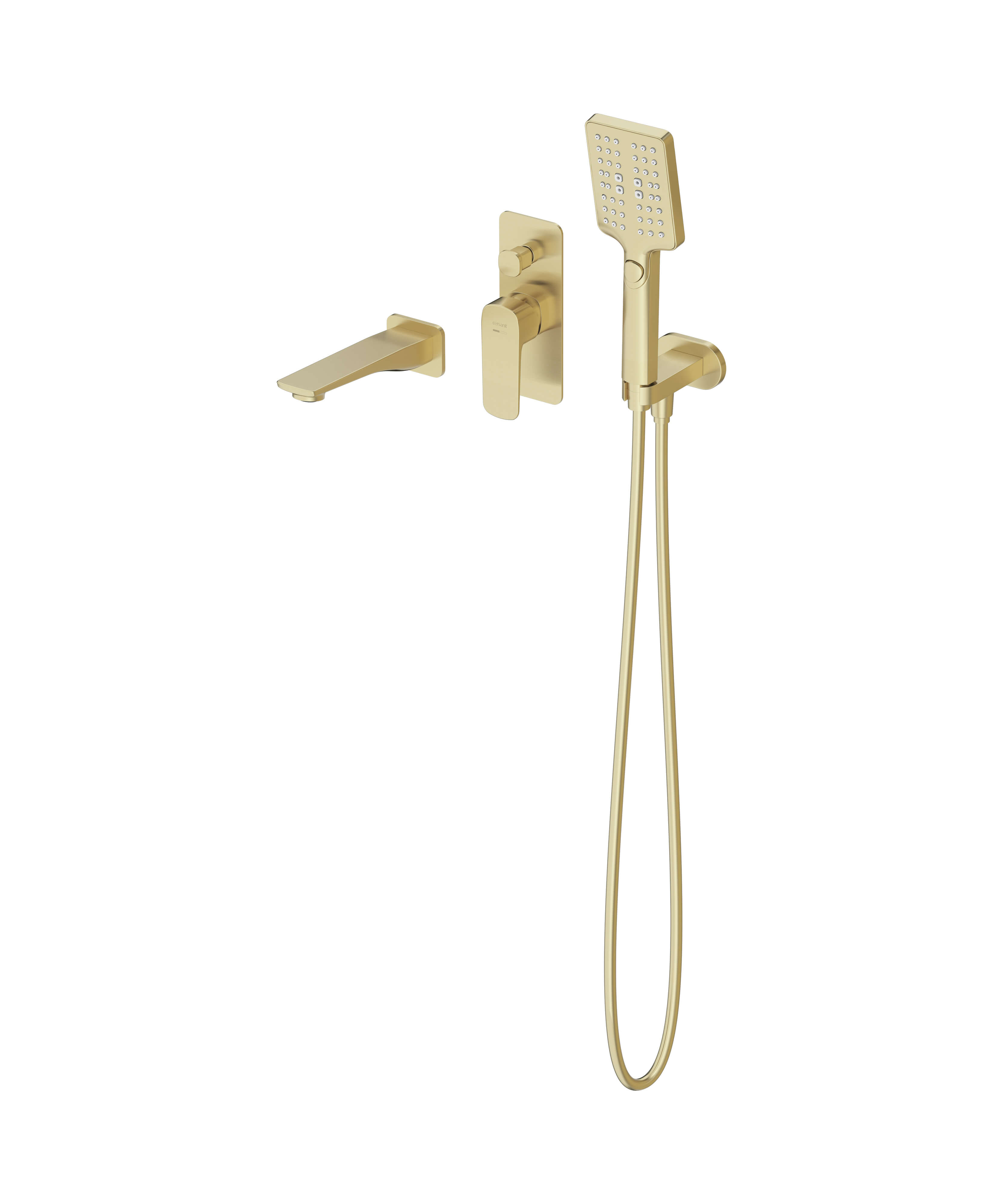 Cersanit Larga set per vasca e doccia da incasso oro S952-056