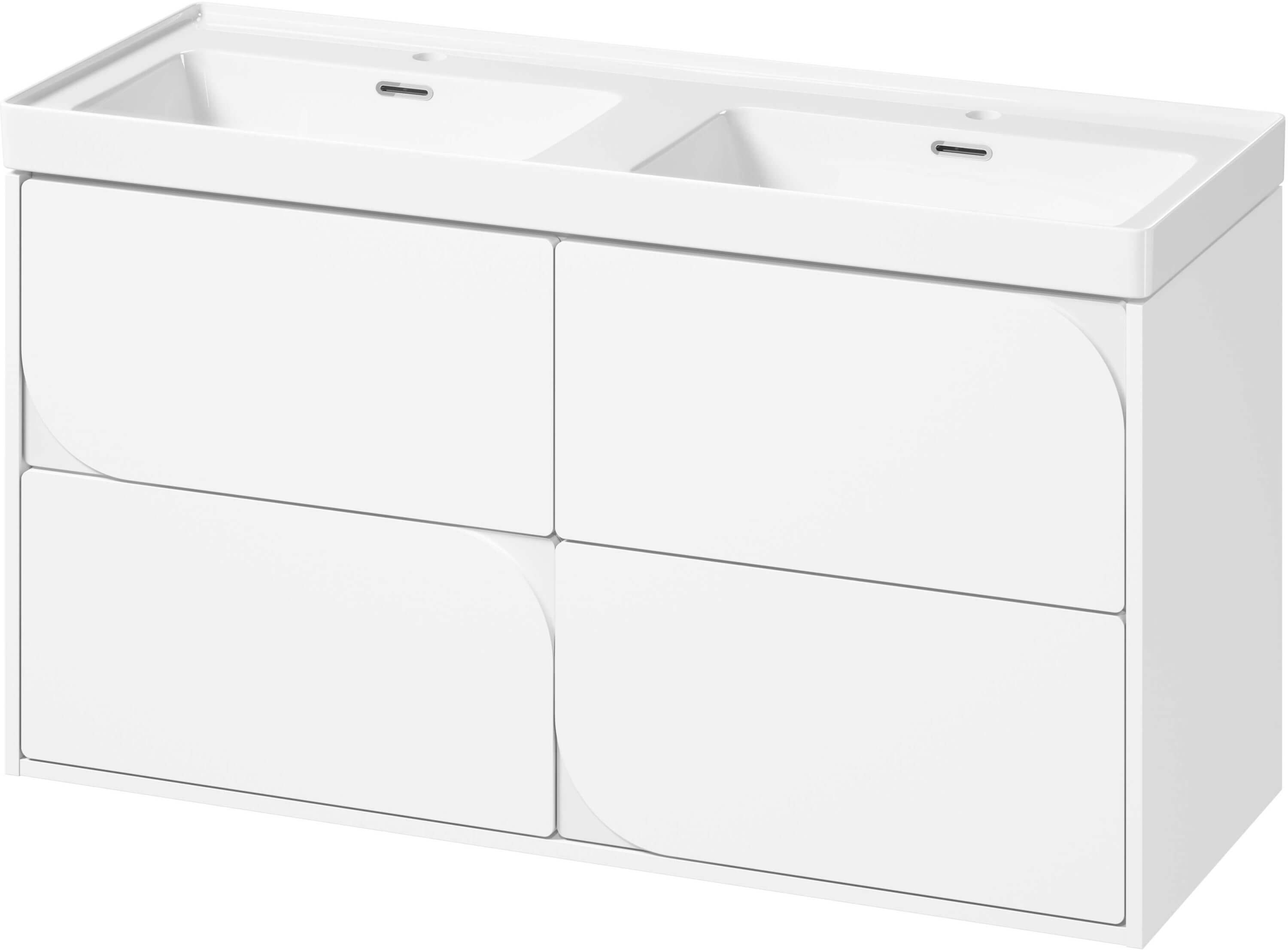 Set armadietto Cersanit Crea II S1058–023, lavabo Cersanit Crea K673-006