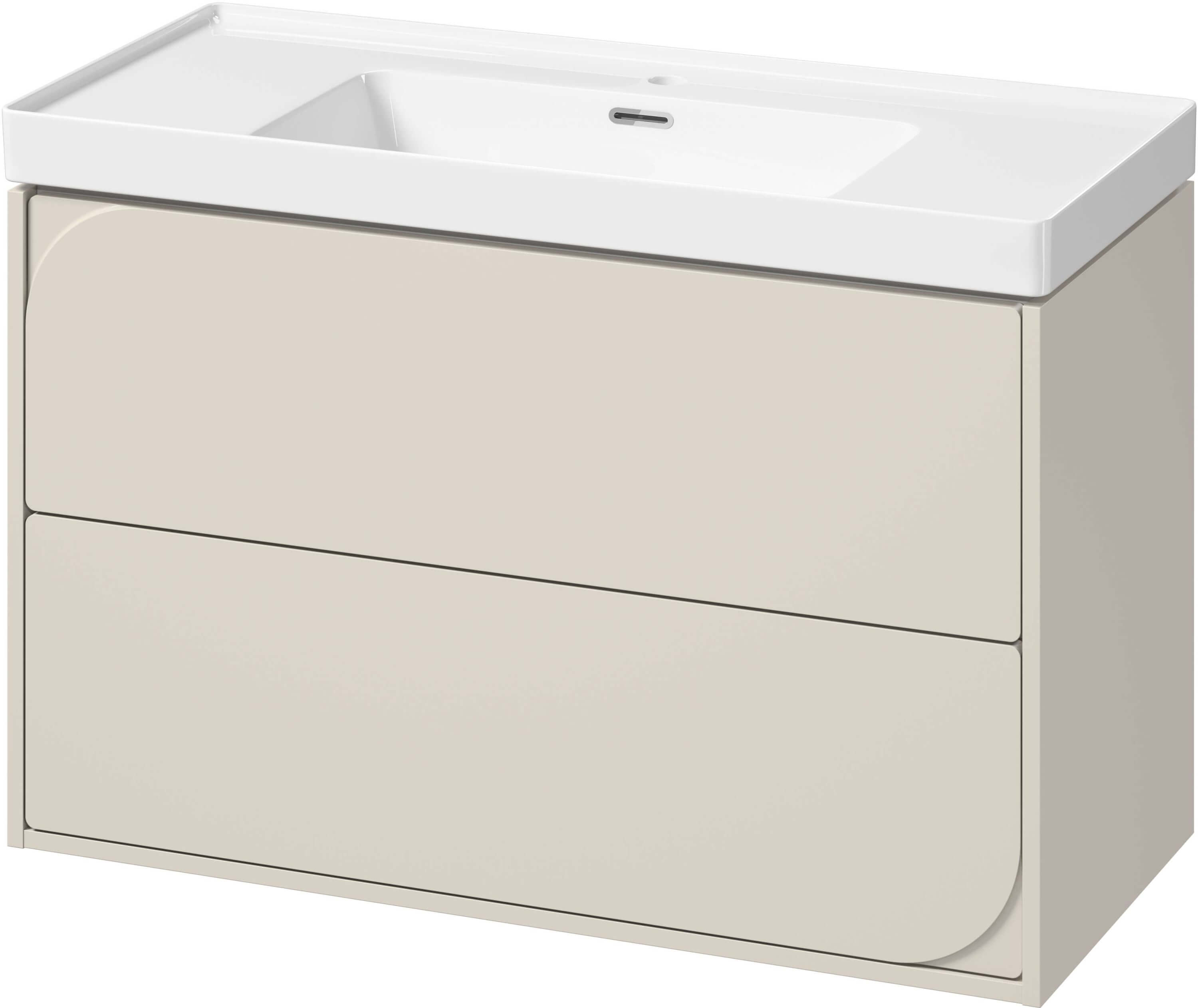 Set armadietto Cersanit Crea II S1058–027, lavabo Cersanit Crea K114-018