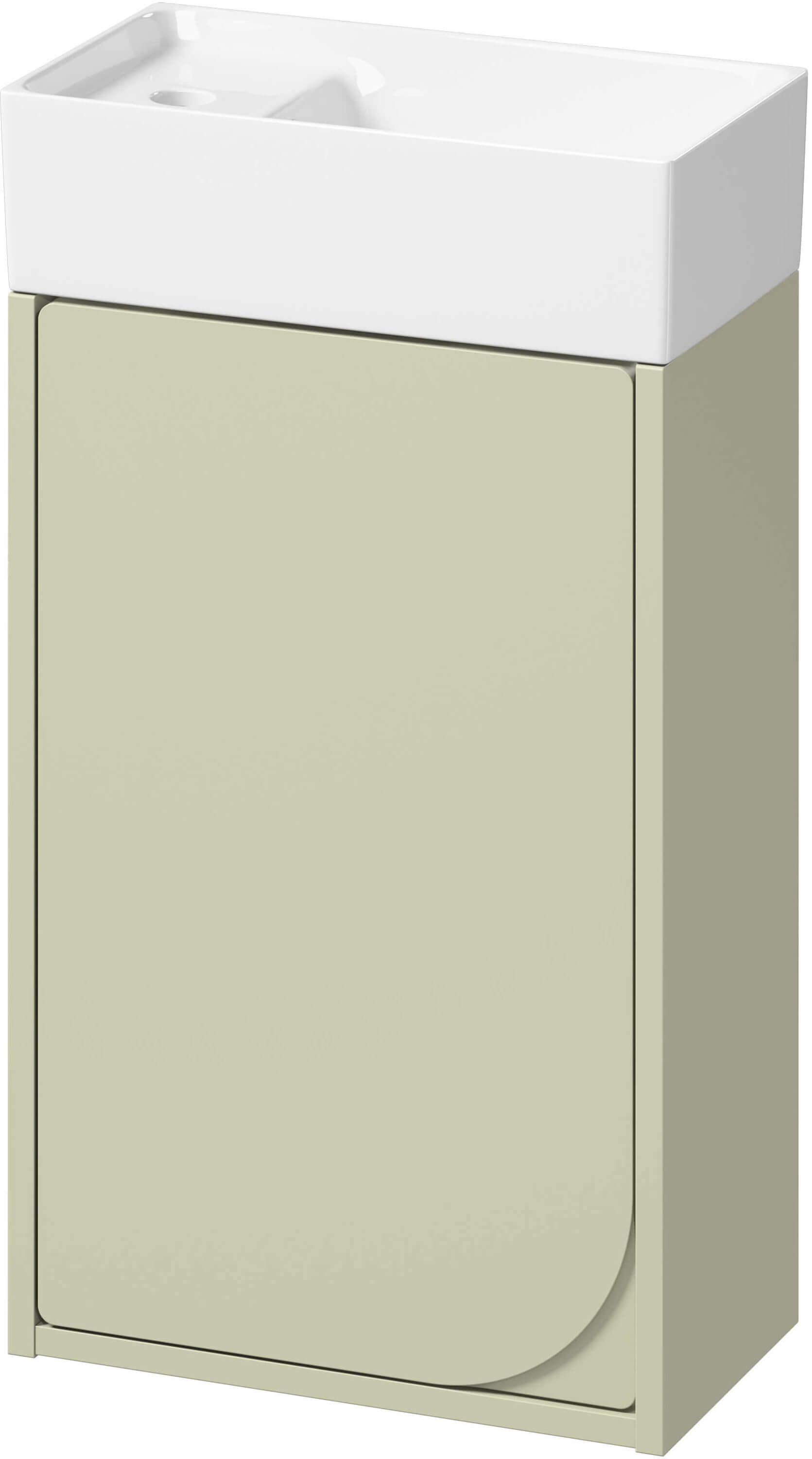 Set armadietto Cersanit Crea II S1058-029, lavabo Cersanit Crea K114-004