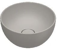 Catalano Sfera lavabo 32x32 cm rotonda da appoggio grigio/pietra opaca 0523320032