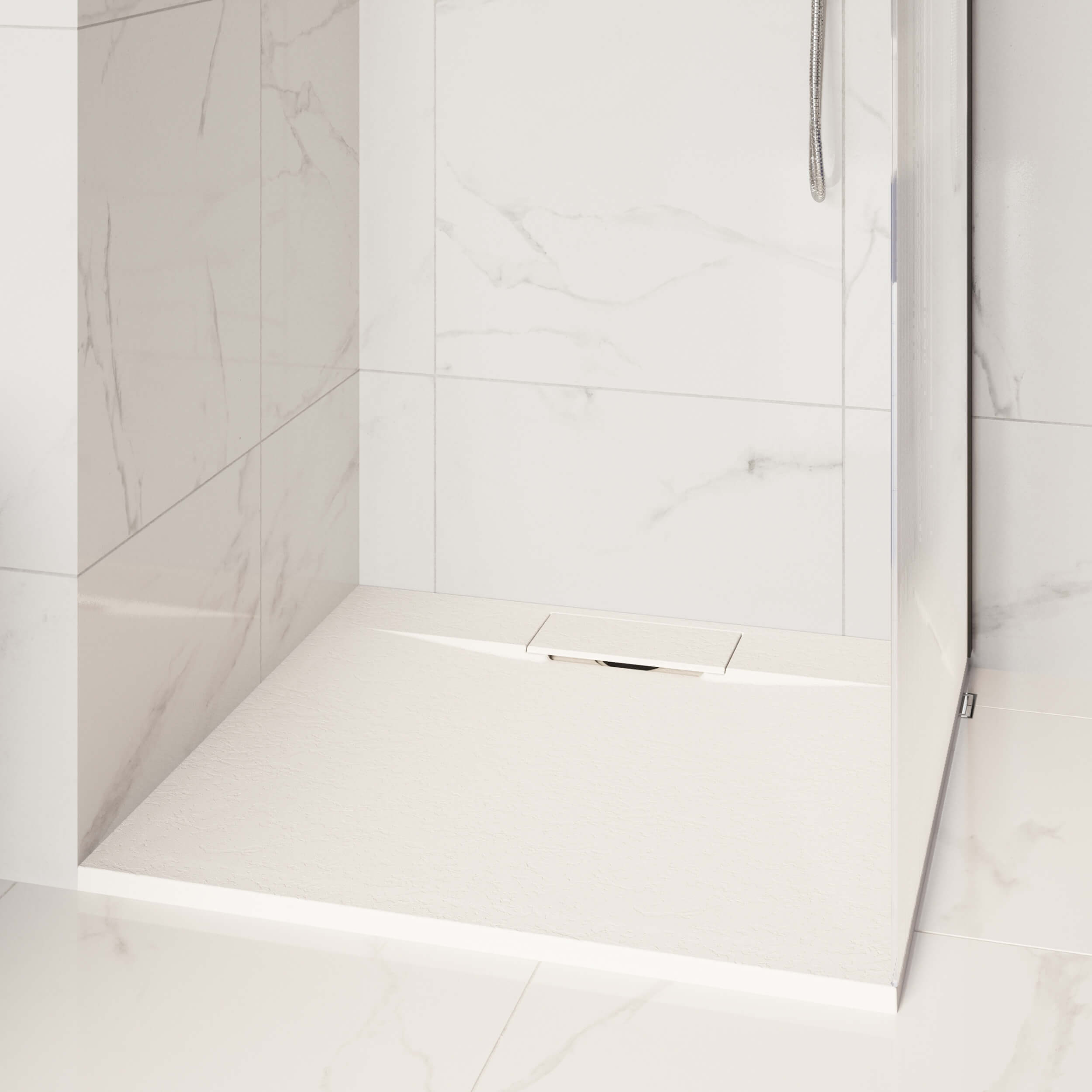 Invena Alvero piatto doccia rettangolare 110x100 cm bianco AK-7B-111