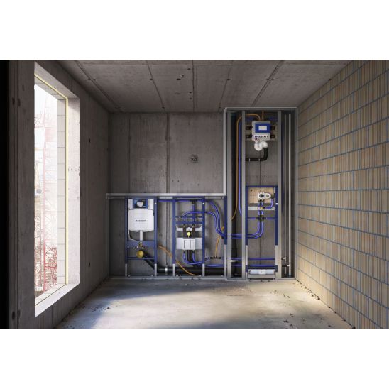 Set modulo di installazione Geberit Duofix 111.320.00.5, vaso WC Oltens Vernal 42002000, 45103000, 111.815.00.1, 49301000