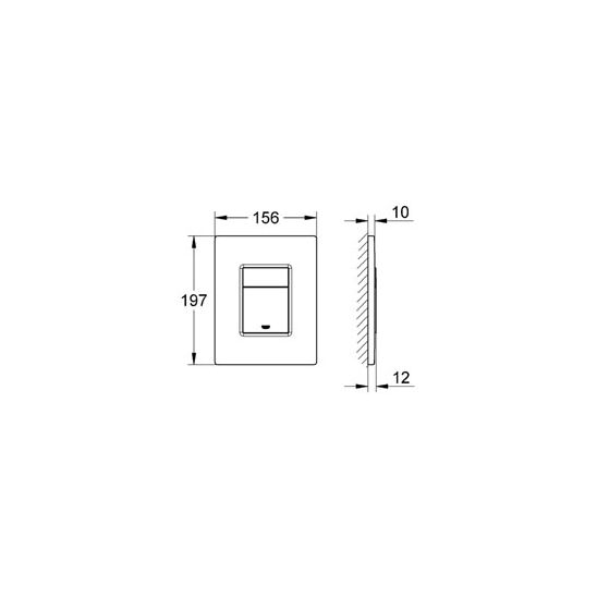 Set modulo di installazione Grohe Rapid SL 38539001, placca di comando Grohe Skate 38732SH0