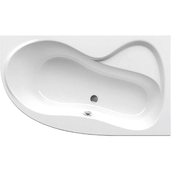 Set vasca da bagno angolare Ravak Rosa 95 C551000000, sifone per vasca da bagno Viega Simplex 495121, GPX2240140
