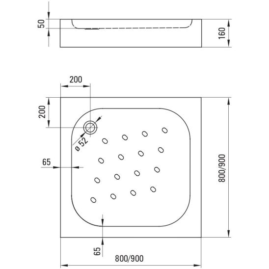 Set box doccia Deante Funkia KYC_642K, piatto doccia quadrato Deante Corner KTC_042B, NHC_025C