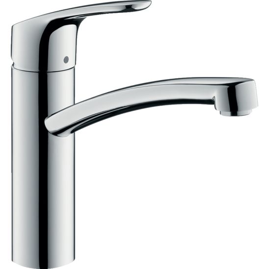 Set rubinetto da cucina Hansgrohe Focus M41 31806000, lavello in acciaio Teka Be 10125005