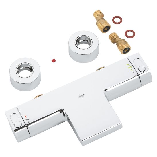 Set rubinetto per vasca e doccia Grohe Grohtherm 34174001, set doccia Grohe Euphoria 27369000