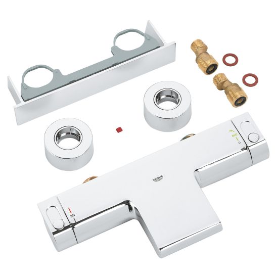 Set set doccia Grohe Euphoria 27421002, rubinetto per vasca e doccia Grohe Grohtherm 2000 34464001