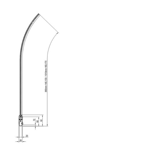 Set vasca da bagno angolare Ravak Rosa 95 C571000000, parete vasca Ravak Rosa 7QLS0100Y1, 495121, GPX2240140