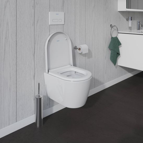 Set vaso WC Duravit ME by Starck 2530090000, copriwater Duravit ME by Starck 0020190000