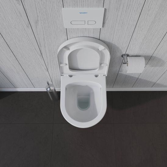 Set vaso WC Duravit ME by Starck 2530090000, copriwater Duravit ME by Starck 0020190000