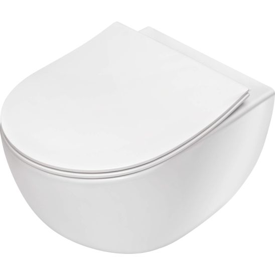 Set vaso WC Deante Peonia CDE_6ZPW, copriwater Deante Peonia CDE_6SOZ