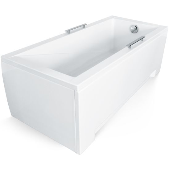 Set vasca da bagno rettangolare Besco Modern #WAM-130-MO, rivestimento per vasca da bagno Besco #OAP-130-UNI