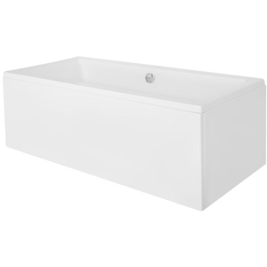 Set vasca da bagno rettangolare Besco Quadro #WAQ-155-PK, rivestimento per vasca da bagno Besco Quadro #OAQ-155-PK