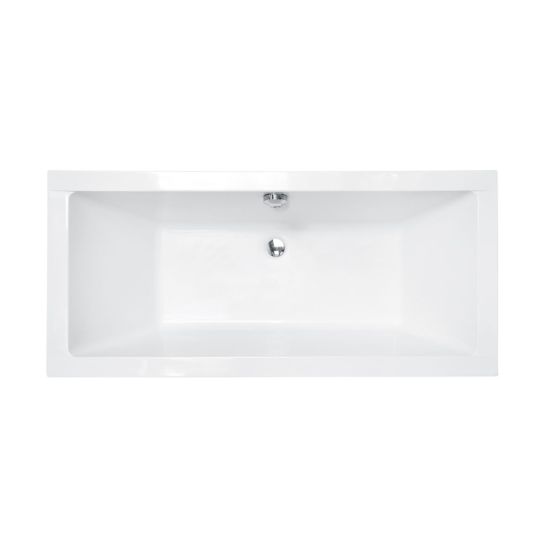 Set vasca da bagno rettangolare Besco Quadro #WAQ-155-PK, rivestimento per vasca da bagno Besco Quadro #OAQ-155-PK