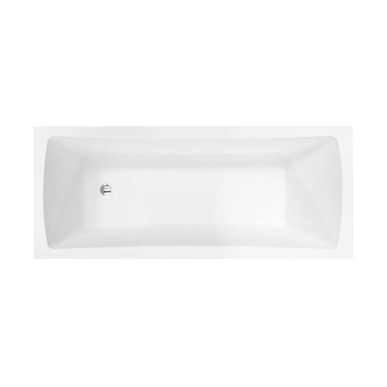 Set vasca da bagno rettangolare Besco Optima #WAO-140-PK, rivestimento per vasca da bagno Besco #OAP-140-UNI