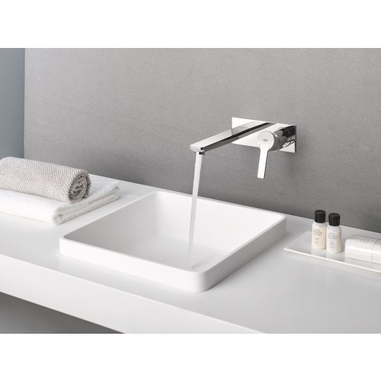 Set rubinetto per lavabo Grohe Lineare 23444001, corpo incasso Grohe Eurostyle 23571000