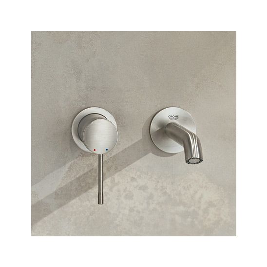 Set rubinetto per lavabo Grohe Essence 19408DC1, tappo per lavabo Grohe 65807DC0