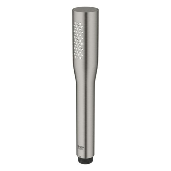 Set soffione doccia con braccio Grohe Rainshower 26558DC0, rubinetto per vasca e doccia Grohe Essence 24058DC1, 26658DC0, 27400DC0, 28362DC1