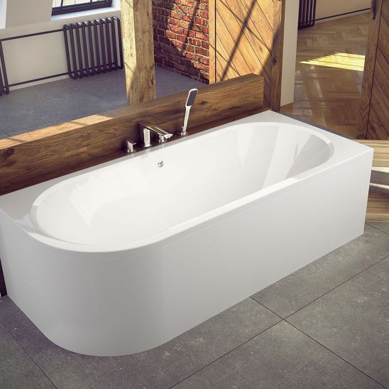 Set rivestimento per vasca da bagno Besco Avita OAV-150-NSCR, vasca da bagno angolare Besco Avita #WAV-150-NP