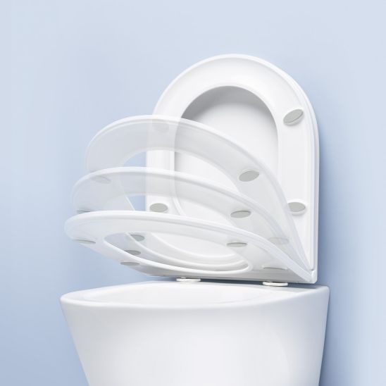 Set vaso WC Oltens Jog 42501000, modulo di installazione Tece Base 9400407, 45102000, 9.240.401