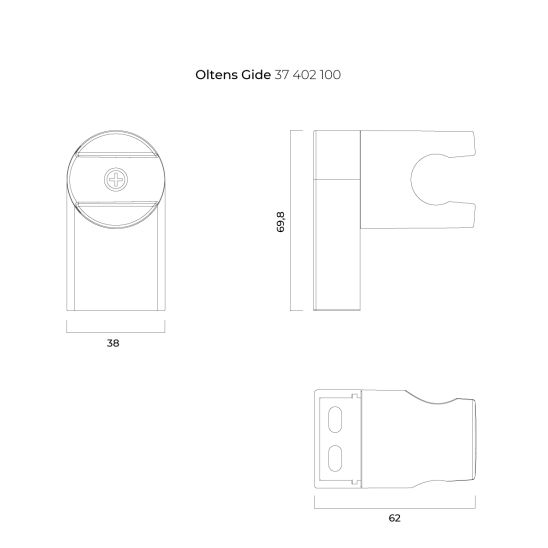 Set doccetta Oltens Ume 37102100, flessibile doccia Oltens Ronneby 37200100, 37402100