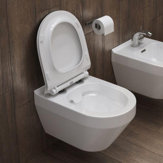 Set vaso WC Cersanit Crea K114-015, copriwater Cersanit Crea K98-0177