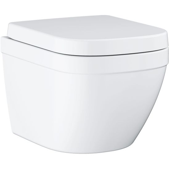 Set vaso WC Grohe Euro Ceramic 3920600H, modulo di installazione con placca di comando e guarnizione Grohe Solido 39930000, 39331001