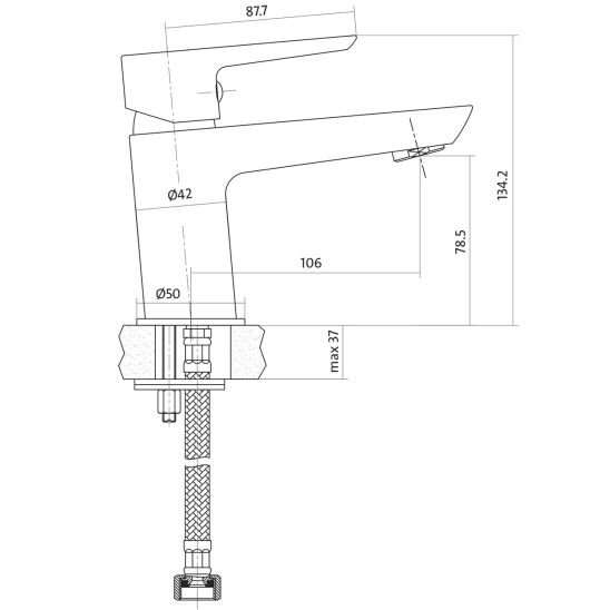 Set rubinetto per doccia Cersanit Mille S951-031, rubinetto per lavabo Cersanit Mille S951-045, S951-021