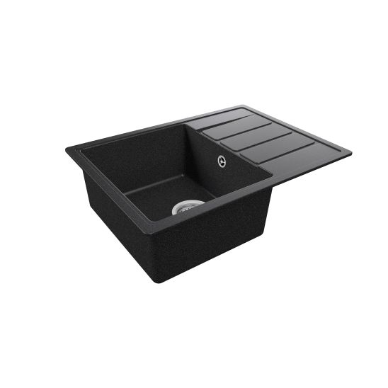 Set lavello in granito Teka Comfor TQ 115350000, rubinetto da cucina Teka Uni 116030071