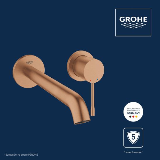Set rubinetto per lavabo Grohe Essence New 19967DL1, tappo per lavabo Grohe 65807DL0