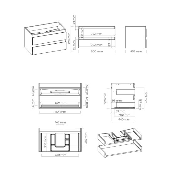 Set armadietto Oltens Vernal 60003000, lavabo Oltens Vernal 41206000