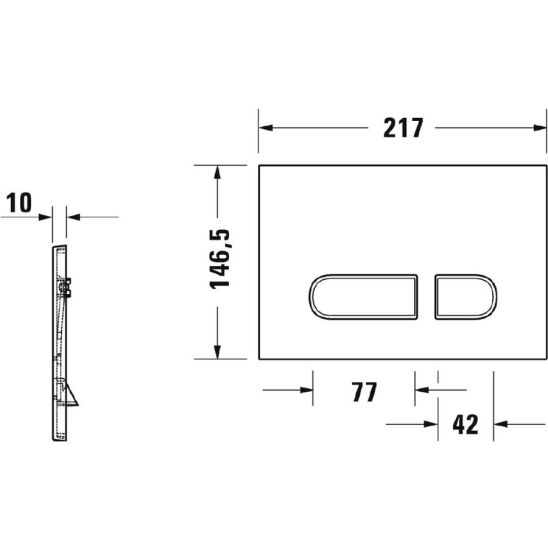 Set modulo di installazione Duravit DuraSystem WD1011000000, vaso WC con copriwater a discesa lenta Duravit D-Neo 45770900A1, WD5001011000