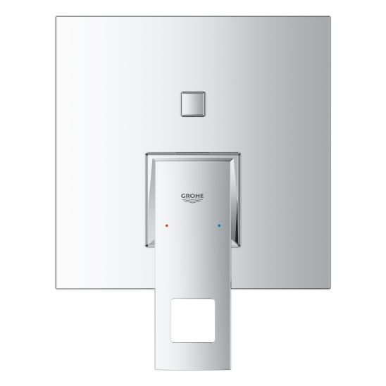 Set soffione doccia con braccio Grohe Rainshower 26564000, rubinetto per vasca e doccia Grohe Eurocube 24062000, 27702000, 35600000, 27704000