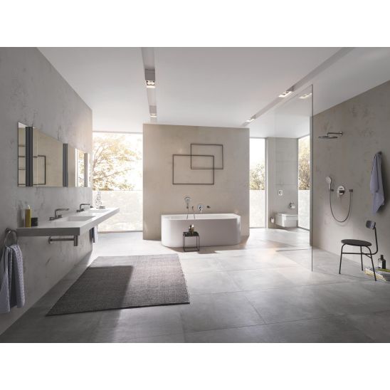Set soffione doccia con braccio Grohe Rainshower 26066AL0, rubinetto per vasca e doccia Grohe Essence 24058AL1, 26574AL0, 27057AL0, 35600000, 27074AL0, 28362A00