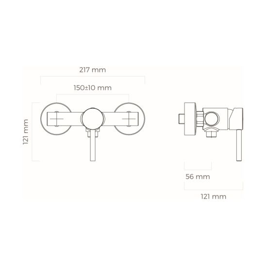 Set set doccia Oltens Molle 36020300, rubinetto per doccia Oltens Molle 33000300