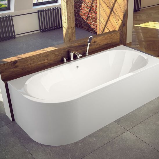 Set rivestimento per vasca da bagno Besco Avita OAV-160-NSCR, vasca da bagno angolare Besco Avita #WAV-160-NP