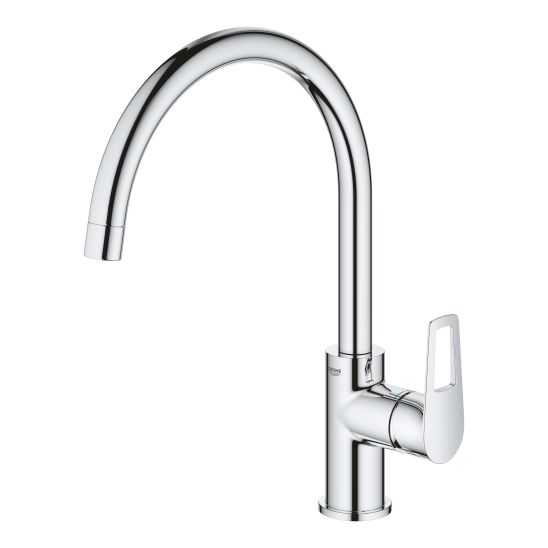 Set lavello in granito Grohe K400 31639AP0, rubinetto da cucina Grohe Bauloop 31368001