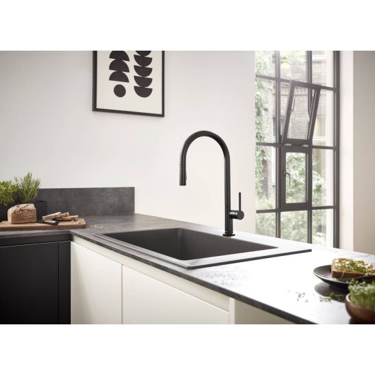 Set rubinetto da cucina Hansgrohe Talis M54 72801670, lavello in acciaio Hansgrohe S 71 43428800, 43921800