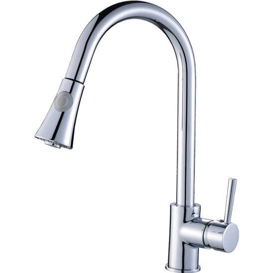 Set lavello in granito Laveo Barbados SBB520T, rubinetto da cucina Laveo Daru BLD069D