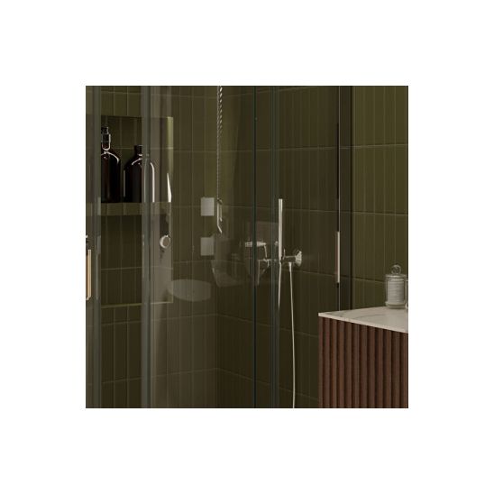 Set rubinetto per vasca e doccia Hagser Della HGR40000034, soffione doccia Hagser Mila HGR12000037, HGR14000037, HGR11000037, HGR70000037, HGR15000037