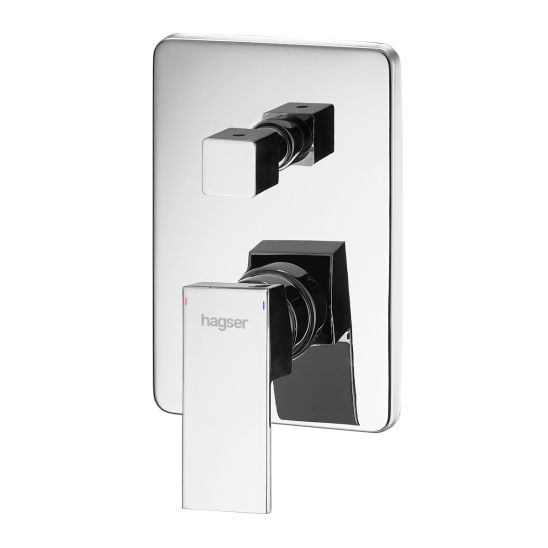 Set rubinetto per vasca e doccia Hagser Ulva HGR60000034, soffione doccia Hagser Ella HGR13000037, HGR14000037, HGR11000037, HGR80000037, HGR15000037