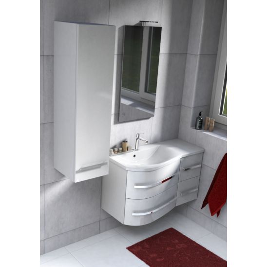 Set armadietto Oristo Opal OR30-SD4S-90-1-P, lavabo Oristo Opal UME-OP-90-92-P